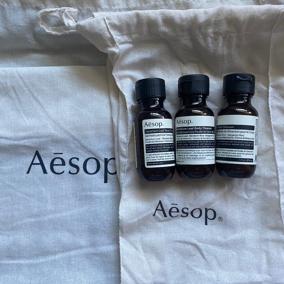 Aesop Other - AESOP Geranium Leaf Cleanser, Parsley Seed and Bags